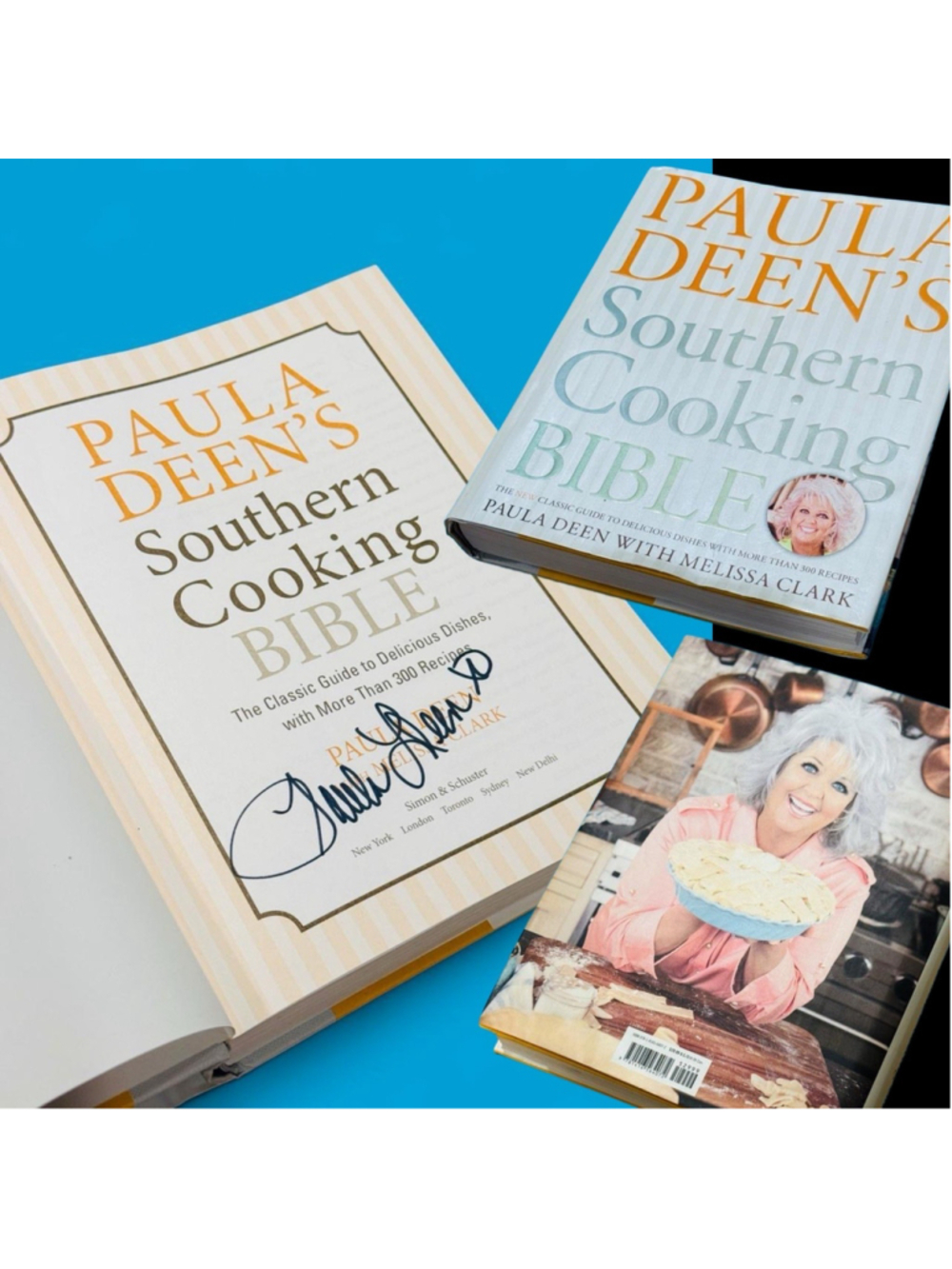 Paula Deen Southern Cooking Bible Signed Autographed Hardcover Cookbook 2011